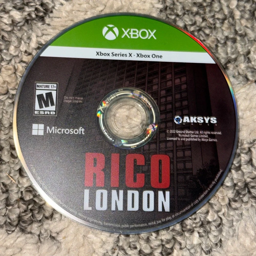 Microsoft Xbox One/Series X Rico London Video Game Rated M For Mature Used PR O.